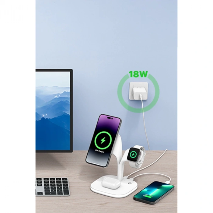 Ym-ud22 Kablosuz Şarj Masaüstü Set - Yeşil