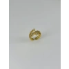 14 K Gold Kaplama Zirkon Taşlı Yüzük