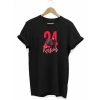 24 Kasım Öğretmenler Günü Öğretmen Hediyesi Baskılı Oversize T-shirt - Siyah