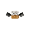 Apple Airpods 3 (3.nesil) Basmalı Kılıf - Kahverengi-siyah