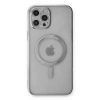 Apple İphone 12 Pro Kılıf Magneticsafe Lazer Silikon - Gümüş