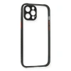 Apple İphone 12 Pro Kılıf Miami Şeffaf Silikon - Siyah