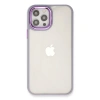 Apple İphone 12 Pro Max Kılıf Dora Kapak - Lila