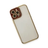 Apple İphone 13 Pro Kılıf Liva Lens Silikon - Bordo