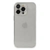 Apple İphone 13 Pro Max Kılıf Luko Lens Silikon - Gümüş