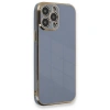 Apple İphone 13 Pro Max Kılıf Volet Silikon - Mavi