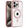Apple İphone 14 Pro Max Kılıf Kronos Magsafe Kapak - Rose Gold