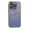 Apple İphone 15 Pro Kılıf Slot Silikon - Gümüş