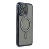 Apple İphone 15 Pro Max Kılıf Joke Simli Magneticsafe Kılıf - Lacivert