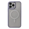 Apple İphone 15 Pro Max Kılıf Room Magneticsafe Silikon - Lila