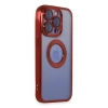 Apple İphone 15 Pro Max Kılıf Slot Silikon - Kırmızı