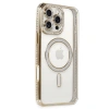 Apple İphone 16 Pro Kılıf Joke Simli Magneticsafe Kılıf - Gold