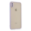 Apple İphone X Kılıf Montreal Silikon Kapak - Mor