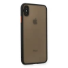 Apple İphone Xs Max Kılıf Montreal Silikon Kapak - Siyah