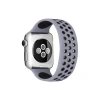 Apple Watch 38mm Ayarlı Delikli Silikon Kordon (saat Değildir) - Gri-siyah