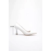 Beyaz Topuklu Kadın Stiletto TR20MS02B