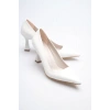 Beyaz Topuklu Kadın Stiletto TR20MS02B