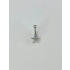 Çiçek Detaylı Göbek Piercing