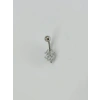 Çiçek Detaylı Göbek Piercing