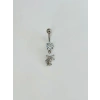 Çiçek Detaylı Göbek Piercing