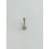 Çiçek Detaylı Göbek Piercing