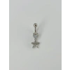Çiçek Detaylı Göbek Piercing