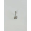 Çiçek Detaylı Göbek Piercing
