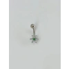 Çiçek Detaylı Göbek Piercing