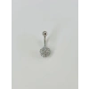 Çiçek Detaylı Göbek Piercing
