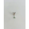 Çiçek Ve Kelebek Detaylıgöbek Piercing