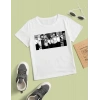 Çocuk Unisex Baskılı T-Shirt - Beyaz