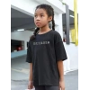 Çocuk Unisex Baskılı T-Shirt - Siyah