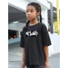 Çocuk Unisex Baskılı T-Shirt - Siyah