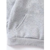 Çocuk Unisex Kapüşonlu Naruto Baskılı Pamuklu Sweatshirt - Gri
