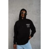 Erkek 98 Baskılı Kapüşonlu 3 iplik pamuklu hoodie Sweatshirt - Siyah