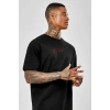 Erkek Baskılı T-Shirt Kısa Kol Bisiklet Yaka Regular Fit Rahat Kalıp Günlük Tişört - Siyah