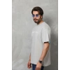 Erkek Baskılı T-Shirt Kısa Kol Bisiklet Yaka Regular Fit Tişört - Gri