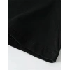 Erkek Baskılı Tişört Kısa Kol Bisiklet Yaka Oversize T-Shirt - - Siyah
