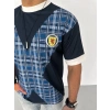 ERKEK Bisiklet Yaka Baskılı Kısa kol Oversize T-Shirt - Siyah