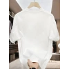 ERKEK Bisiklet yaka Tişört Özgür kuşlar Baskılı kısa kol T-shirt - Beyaz