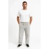 Erkek Fitilli Kadife Cepli Buggy Pantolon Oversize Rahat Kalıp - Gri