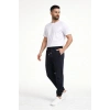 Erkek Jogger Eşofman Altı Cepli, Paça Lastikli , Spor Pantolon - Siyah