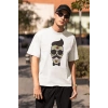 ERKEK Özel Baskılı Modern Fit %100 Pamuk Bisiklet Yaka T-Shirt
