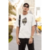 ERKEK Özel Baskılı Modern Fit %100 Pamuk Bisiklet Yaka T-Shirt