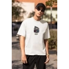 ERKEK Özel Baskılı Modern Fit %100 Pamuk Bisiklet Yaka T-Shirt