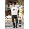 ERKEK Özel Baskılı Modern Fit %100 Pamuk Bisiklet Yaka T-Shirt