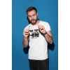 Erkek Özel Baskılı Modern Fit %100 Pamuk Bisiklet Yaka T-Shirt
