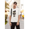 ERKEK Özel Baskılı Modern Fit %100 Pamuk Bisiklet Yaka T-Shirt