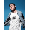 Erkek Özel Baskılı Modern Fit %100 Pamuk Bisiklet Yaka T-Shirt