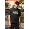 ERKEK Özel Baskılı Modern Fit %100 Pamuk Bisiklet Yaka T-Shirt
